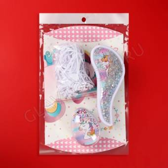 Набор ПОДАРОЧНЫЙ "ЕДИНОРОЖКА-ШЕЙКЕР" 2пр (массажки) 19*26(±1)см МИКС кор QF   7424065