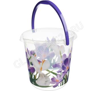 Ведро 5,0л "Деко" Крокусы (10) М2425