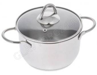 Кастрюля 1,75л с ТРС-3 прутковые ручки стеклянная крышка 1с752