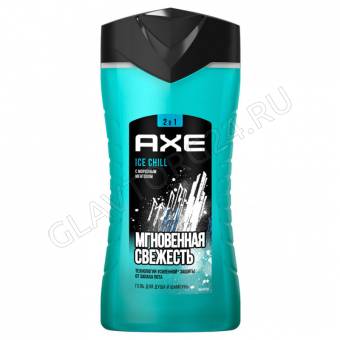 AXE гель д/душа - шампунь муж. 250мл 2в1 АЙС ЧИЛЛ/12 