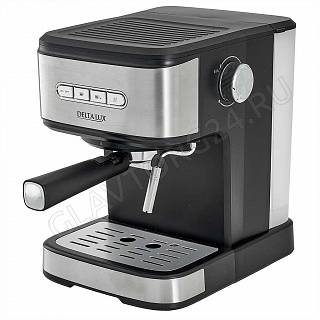 Кофеварка DELTA DE-2003 рожковая 850Вт 1,5л черный