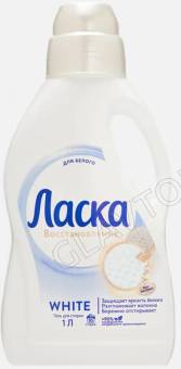 Ласка гель д/стирки 1л Эффект восстановления/Цвет и Ткань д/белого