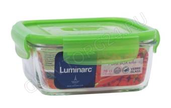 Контейнер 760мл стеклянный PUREBOX ACTIVE NEON MIX квадратный арт. P4566