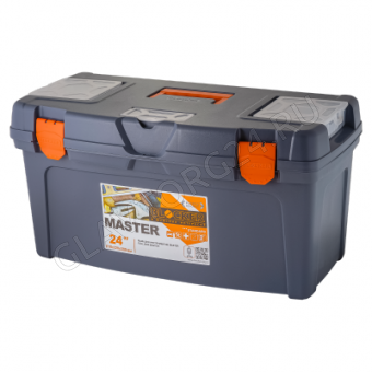 Ящик для инструментов Master 19" серо-свинцовый/оранжевый