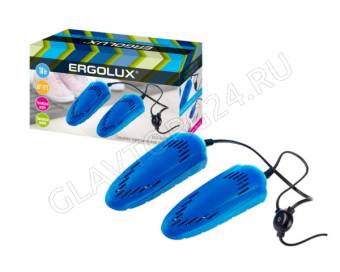 Сушилка для обуви ERGOLUX ELX-SD02-C06 синяя (электрическая 10 Вт, 220-240 В)