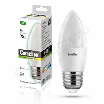 Лампа светод. Camelion LED8-C35/845/E27 8Вт 220В