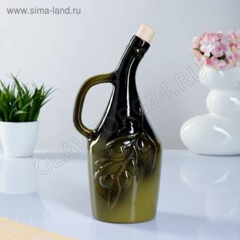 Бутылка 900мл для масла "Оливки" МИКС 1191291