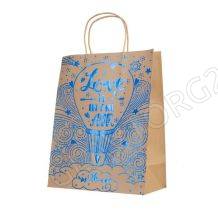 Пакет из крафт-бумаги, "Love balloon" для сувенирной продукции 26х32.4х12.7см арт.79264 
