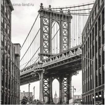 Картина на подрамнике "Манхэттенский мост" 30*30 см   4194708