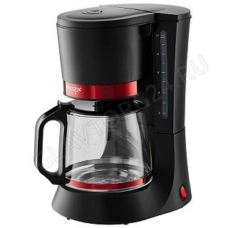 Кофеварка DELTA DL-8152 капельная 680Вт 1,2л кувшин черно-красный