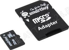 Карта памяти microSDHC 32GB Smart Buy Class 10 UHS-1 с адаптером SD